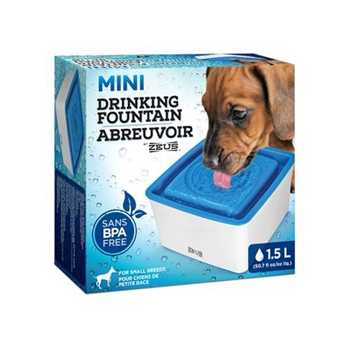 Zeus Small Dog Mini Drinking Water Fountain 1.5L