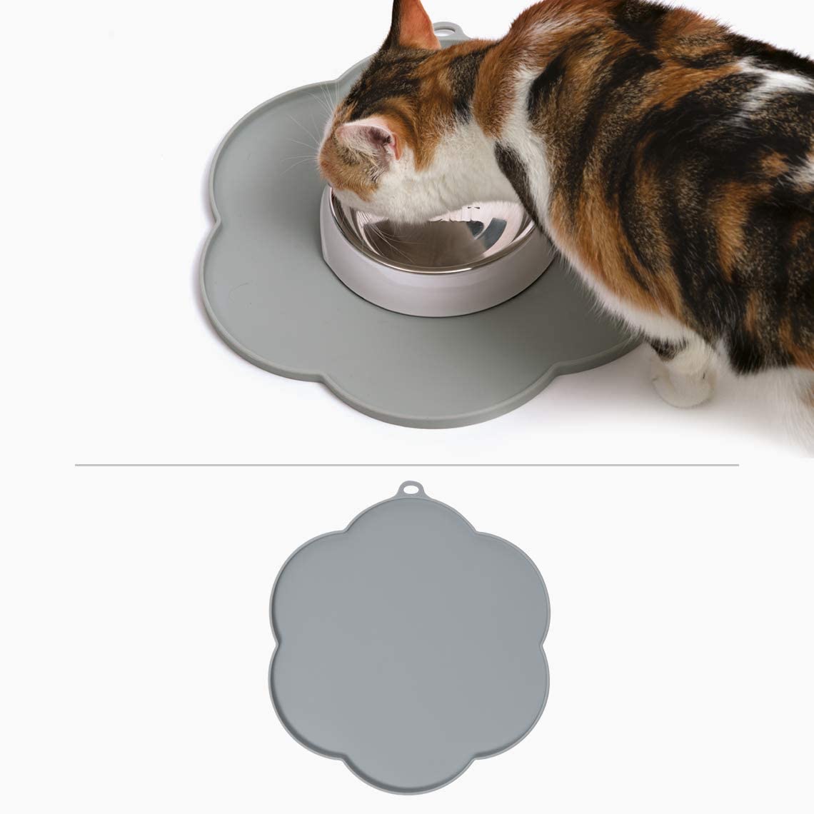 Catit Flower Fountain & Bowls Placemats Grey