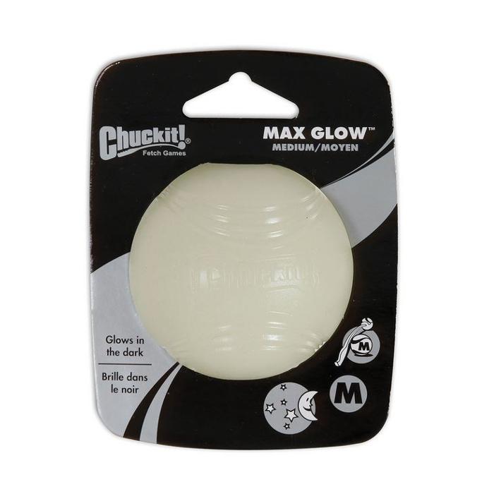 Chuckit Max Glow Rubber Fetch Balls 5 Sizes