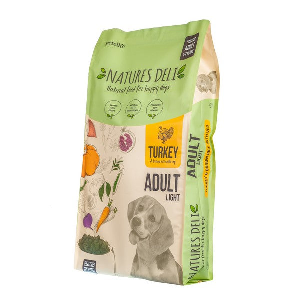 Natures Deli Adult Light Turkey and Rice Dry Dog Food 2/12kg
