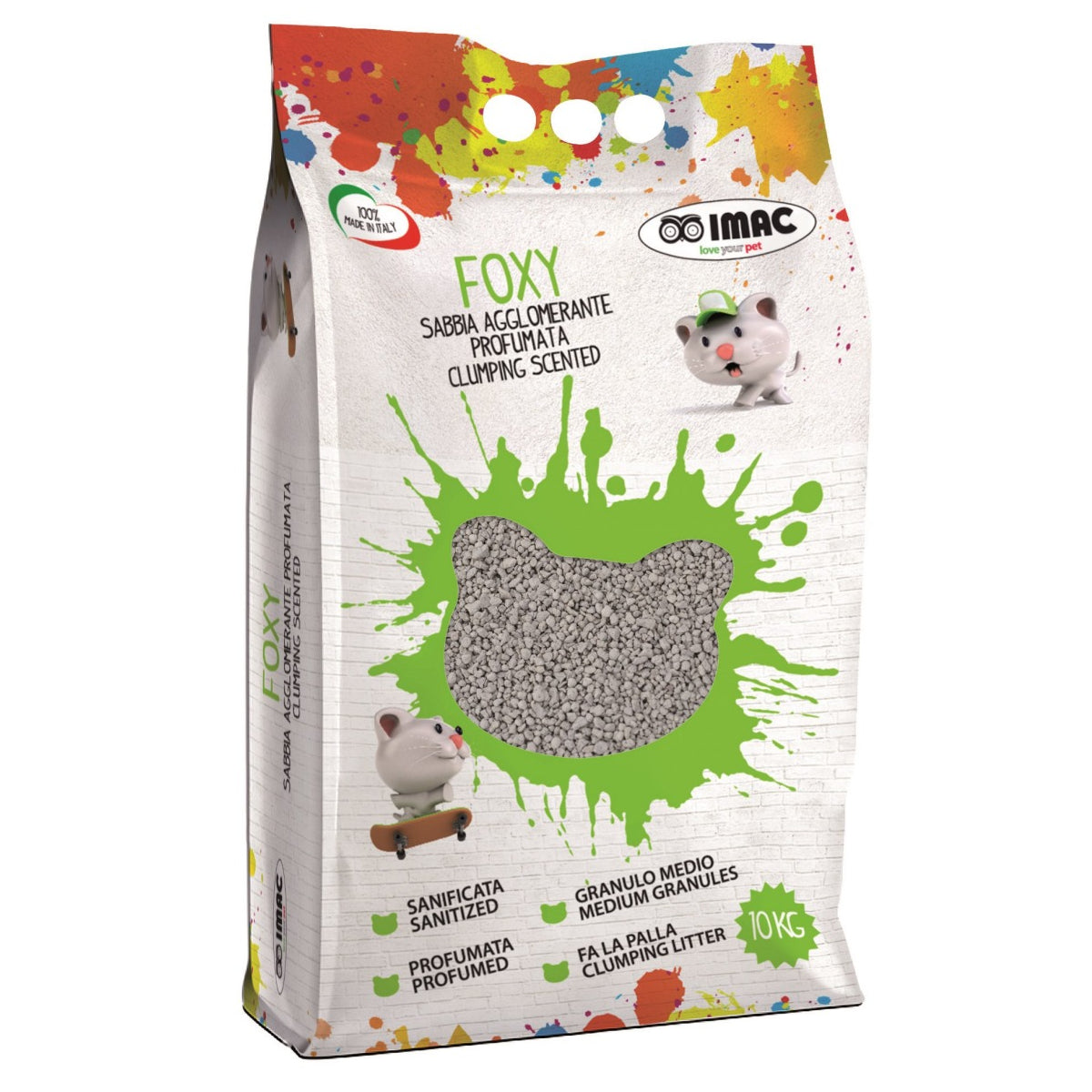 IMAC FOXY Clumping Scented Cat Litter 1-5mm 10kg / 10L