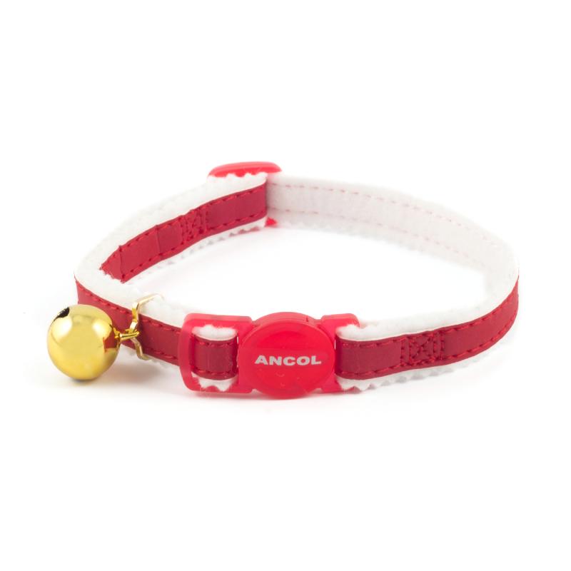 Cat Collar Ancol Reflective Safety Buckle Red