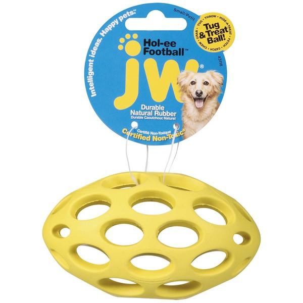 JW Pet Hol-ee Dog Puppy Roller Football Toy 2 Sizes