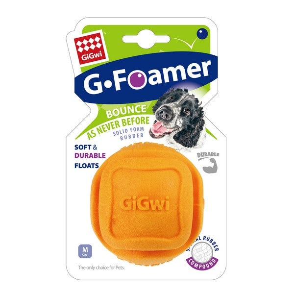GiGwi G Foamer TPR Rubber Ball Orange