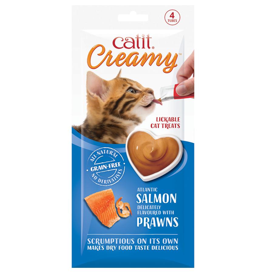 Catit Creamy All Natural Cat Treats Salmon & Prawn