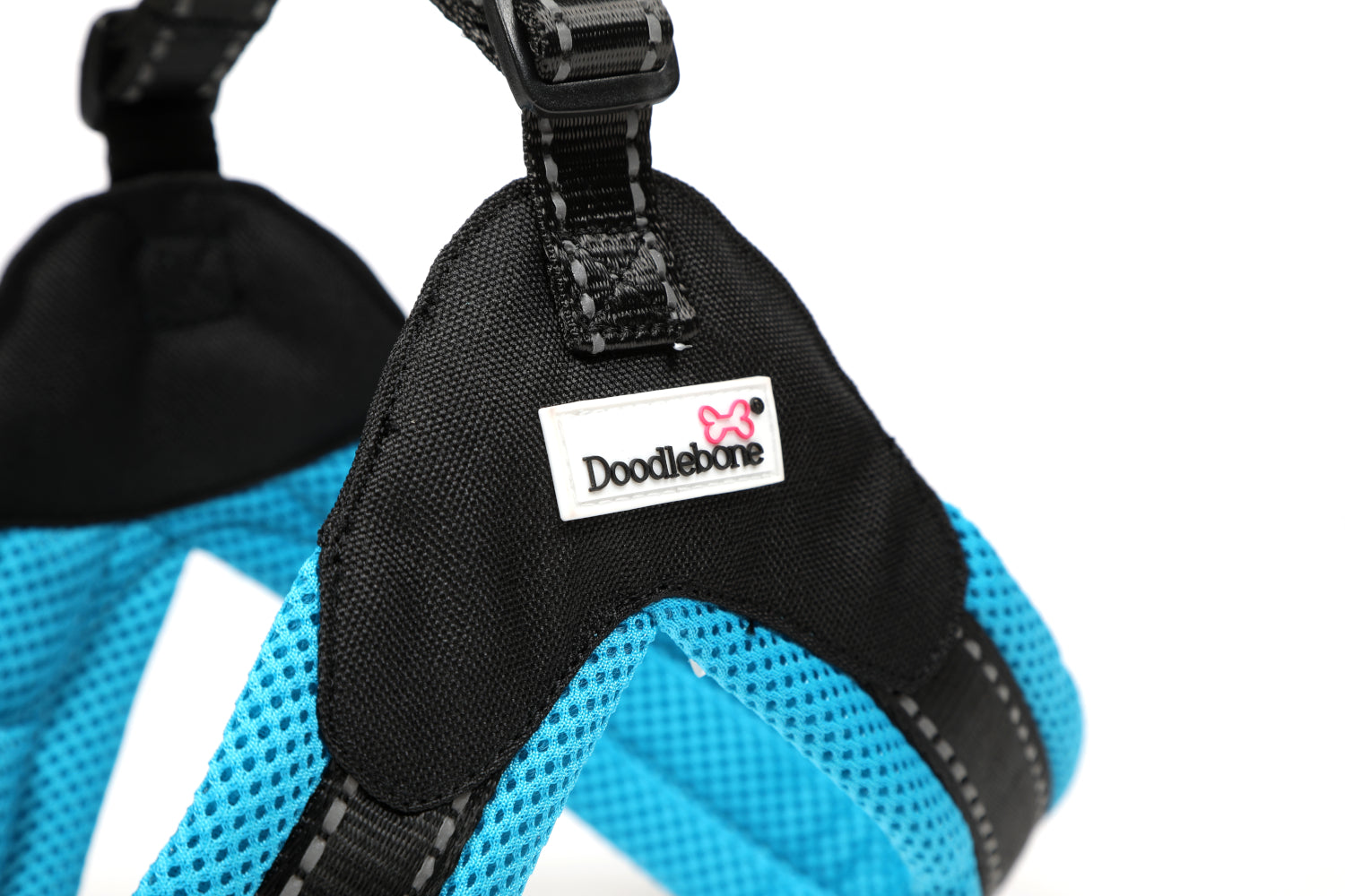 Doodlebone Originals Boomerang Dog Harness Aqua 4 Sizes