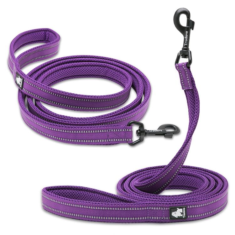 Truelove Dog Puppy Leads Airmesh Reflective 1.1m Purple 4 Sizes