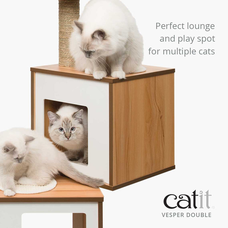 Catit Cat Furniture Vesper Double Walnut