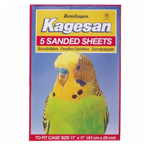 Kagesan Sand Sheets Sandpaper Red 15 Sheets 43x28cm