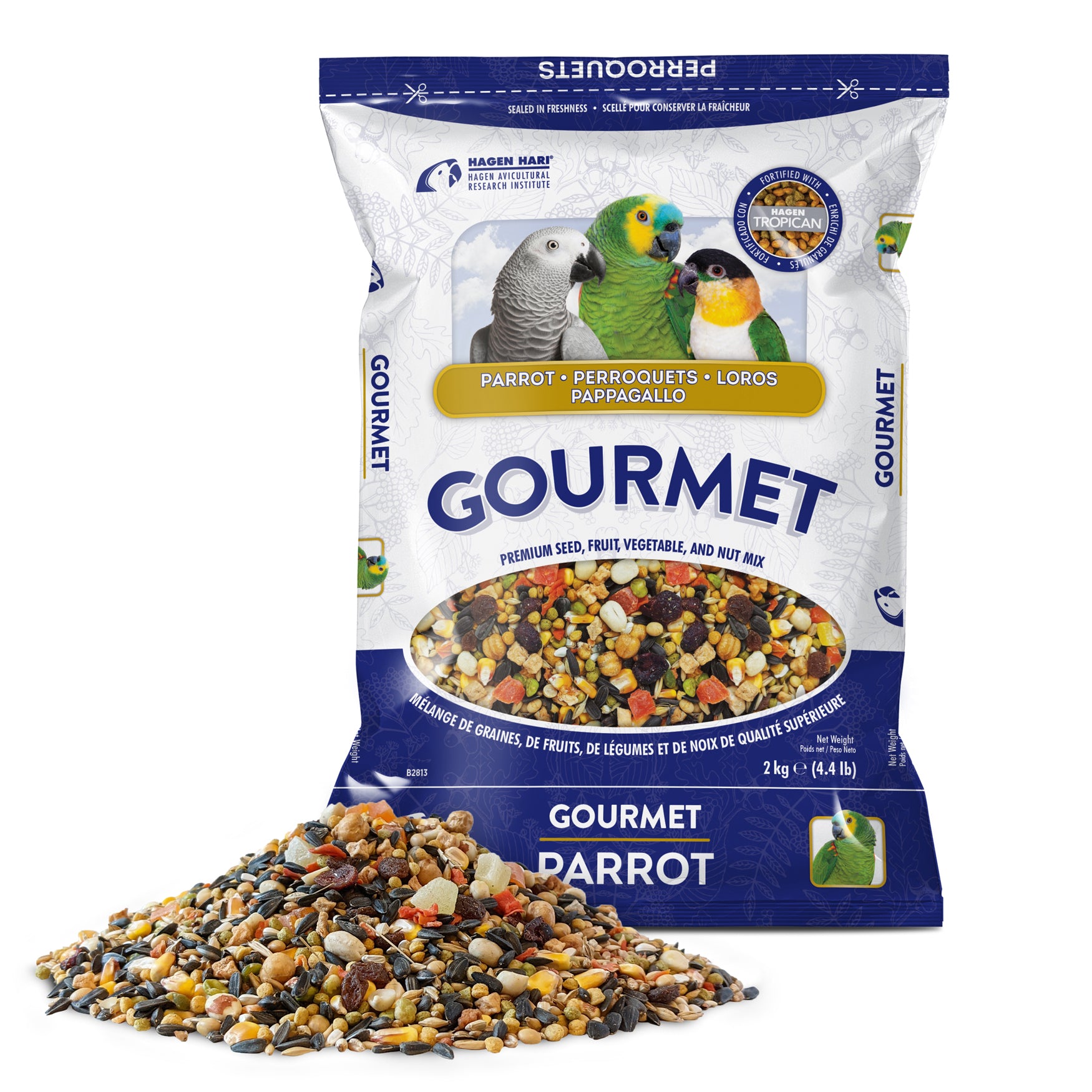 Hagen HARI Gourmet Premium Seed Mix For Small Parrots 2kg