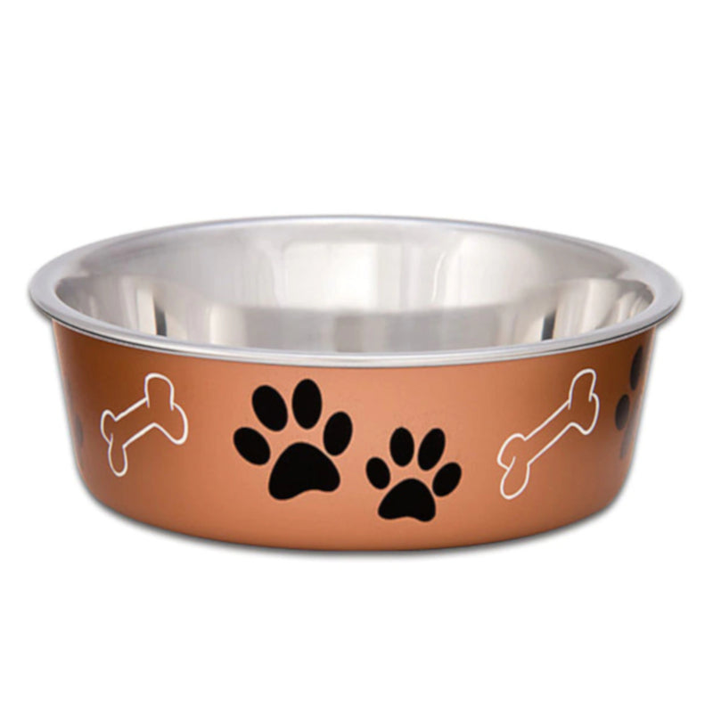Loving Pets Dog Bowls Bella Metallic Copper 4 Sizes