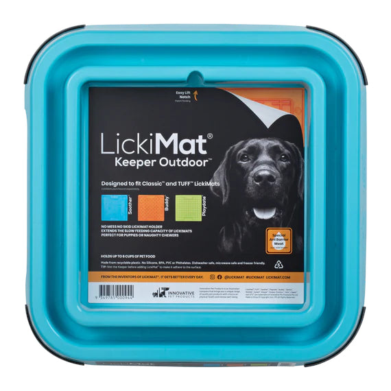 LickiMat Outdoor Keeper Dog Lick Mat Bowl 2 Colours