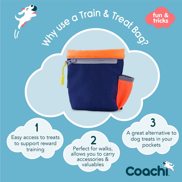 Coachi Train & Treat Bag Navy & Coral