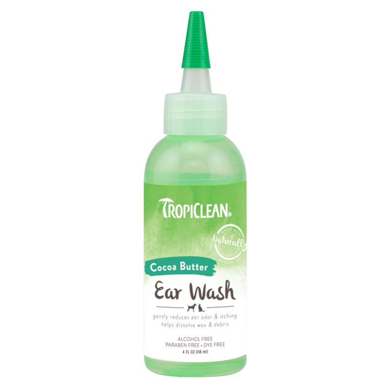 TropiClean Alcohol Free Ear Wash for Dogs & Cats Cocoa Butter 118ml