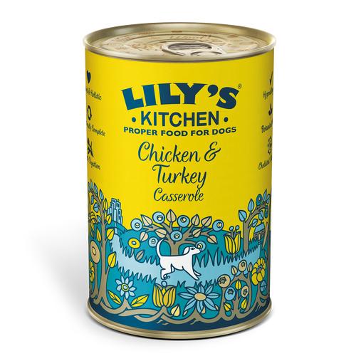 Lily's Kitchen Chicken & Turkey Casserole Canned Dog Food 400g