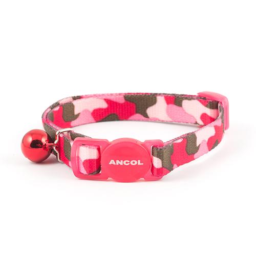 Ancol Cat Collar Camouflage Pink