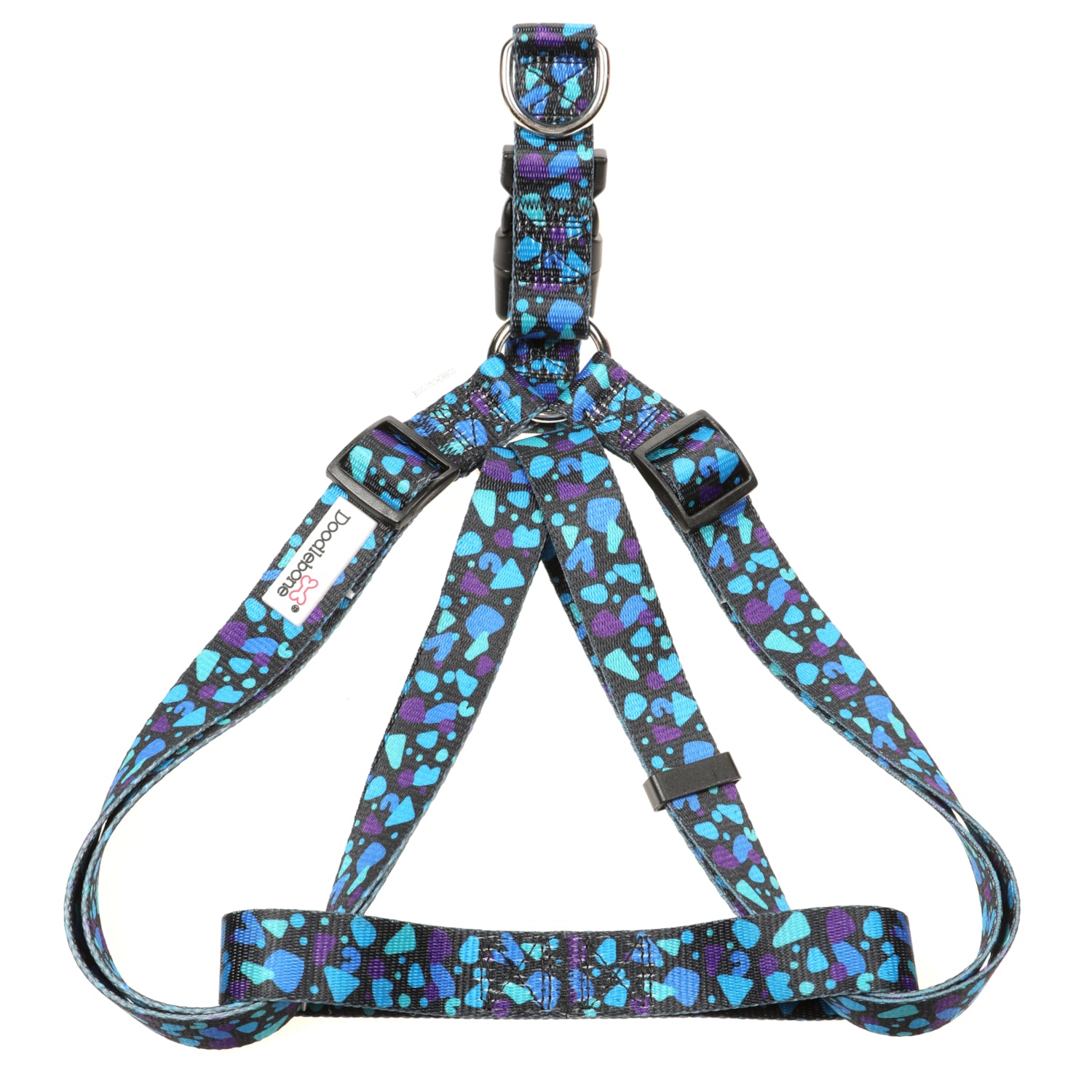 Doodlebone Originals Pattern Dog Harness Electric Party 4 Sizes