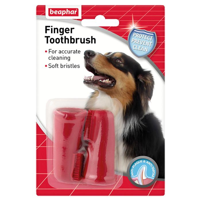 Beaphar Finger Toothbrush for Dogs Pack of 2