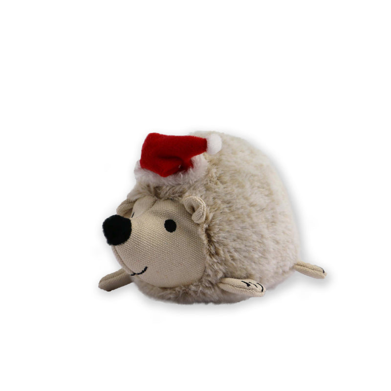 Ancol Xmas Soft Plush Dog Toy Harry Hedgehog w. Squeaker