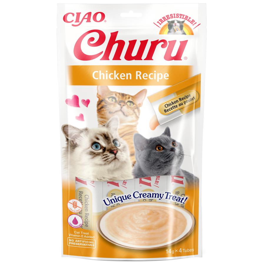 Churu Puree Cat Treats Chicken 4x14g
