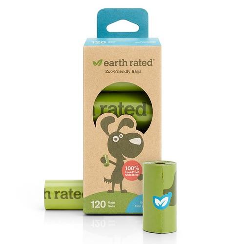 Earth Rated 120 Poo Bags on 8 Refill Rolls Unscented