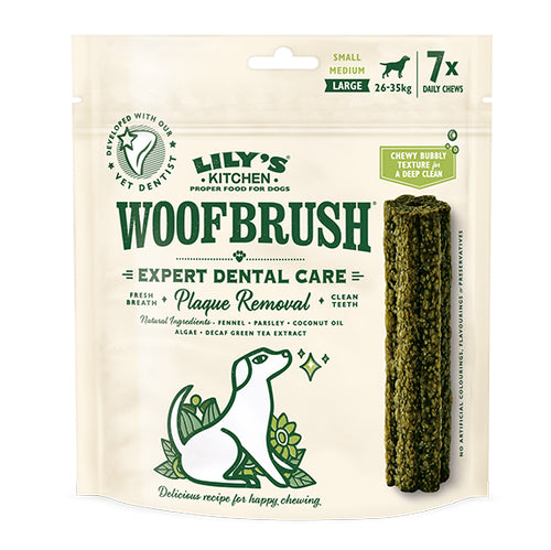Lilys Kitchen Woofbrush Dog Dental Chews for Large Dogs over 26kg