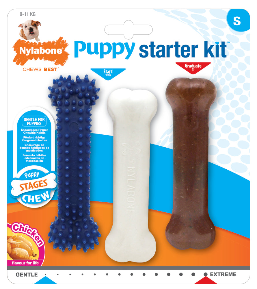 Nylabone Puppy Starter Kit Pack of 3