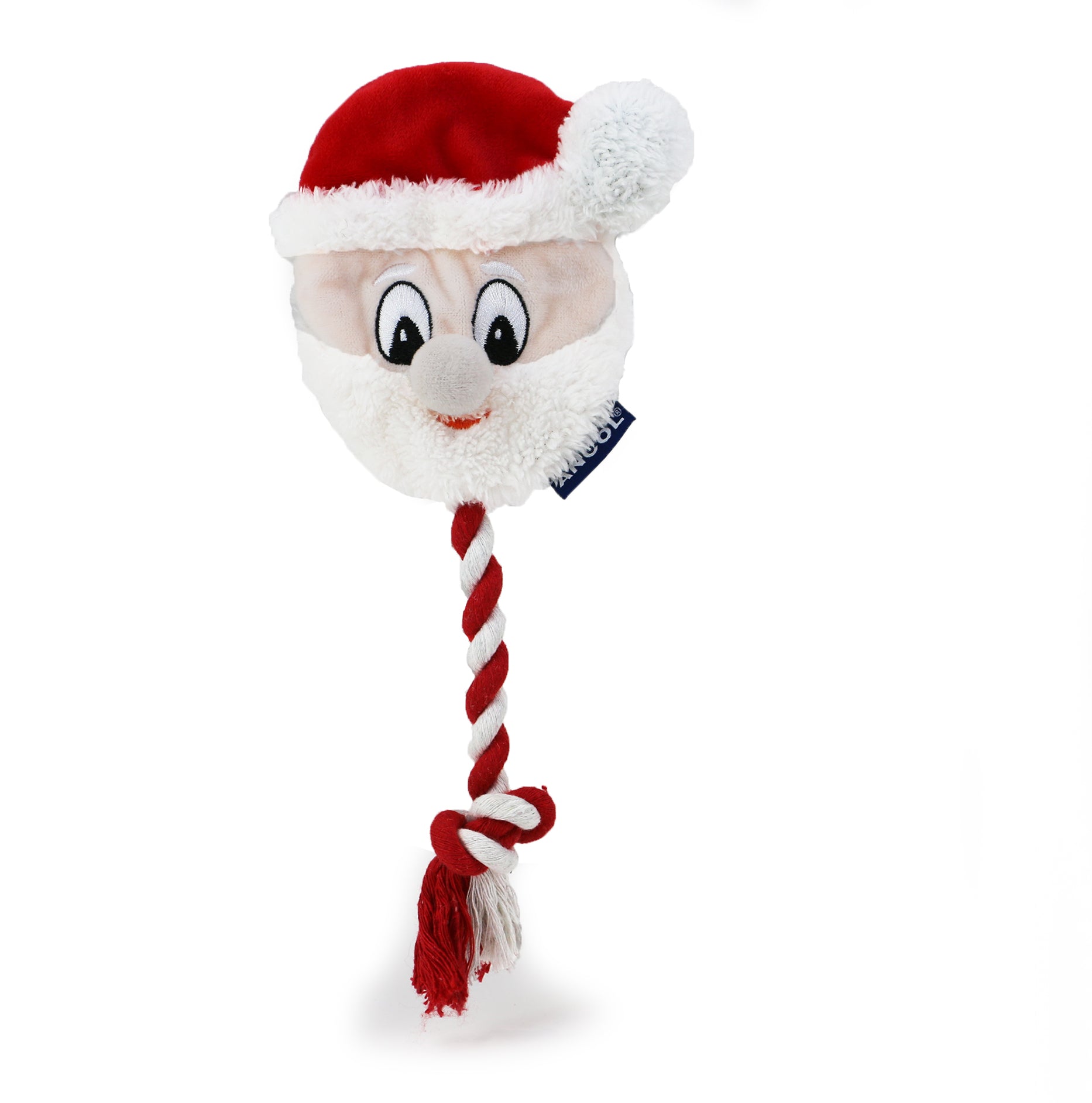 Ancol Christmas Dog Toys Rope Bone Santa