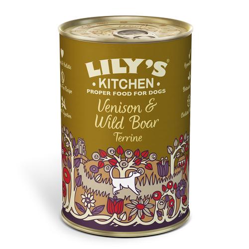 Lily's Kitchen Venison & Wild Boar Terrine Canned Dog Food 400g