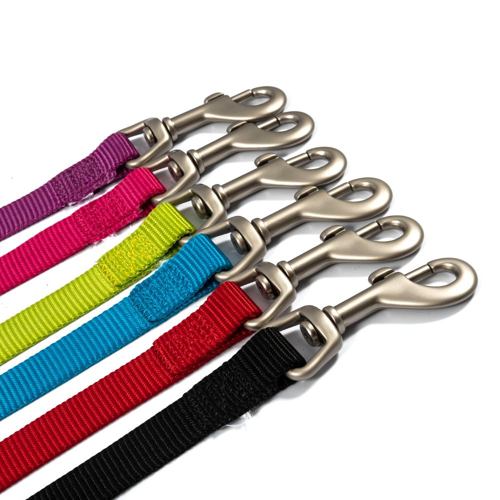 Ancol Viva Nylon Dog Lead with Neoprene Padded Handle Red 4 Sizes