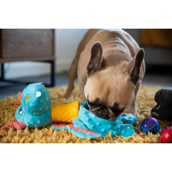 GiGwi Dragon Plush Dog Toy with TPR Neck