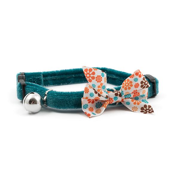 Ancol Cat Collar Vintage Bow Teal