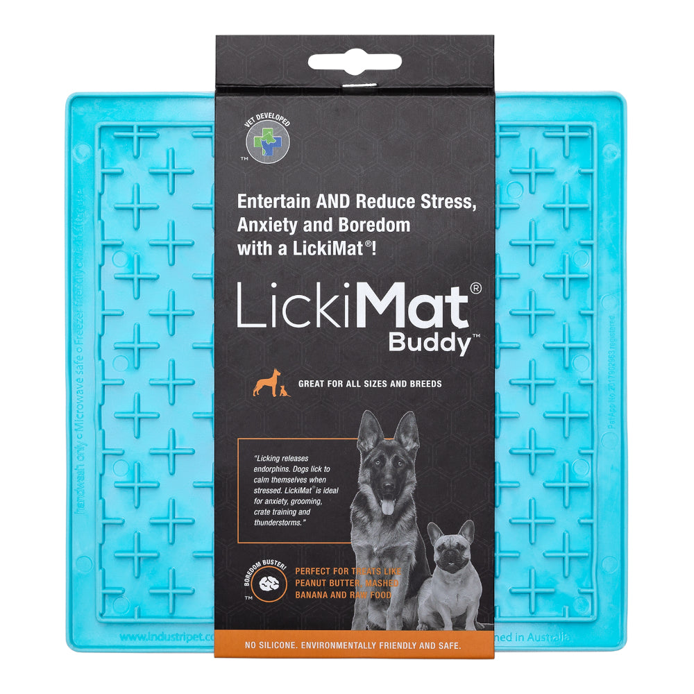 LickiMat Dog Lick Mats Slow Feeders Classic Buddy 10 Colours