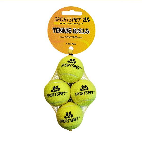 SPORTSPET Mini Tennis Balls Pack of 4