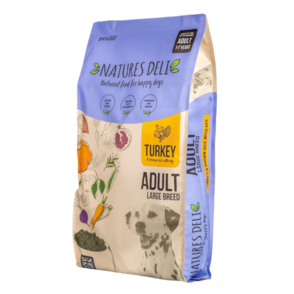 Natures Deli Adult Large Breed Turkey and Rice Dry Dog Food 12kg