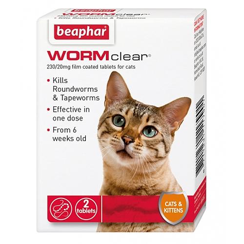Beaphar WORMclear for Cats Worming Tablets x 2