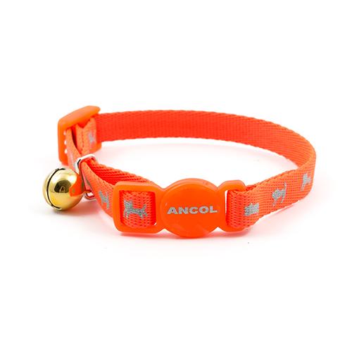 Ancol Kitten & Small Cat Collar Hi-Vis Safety Orange