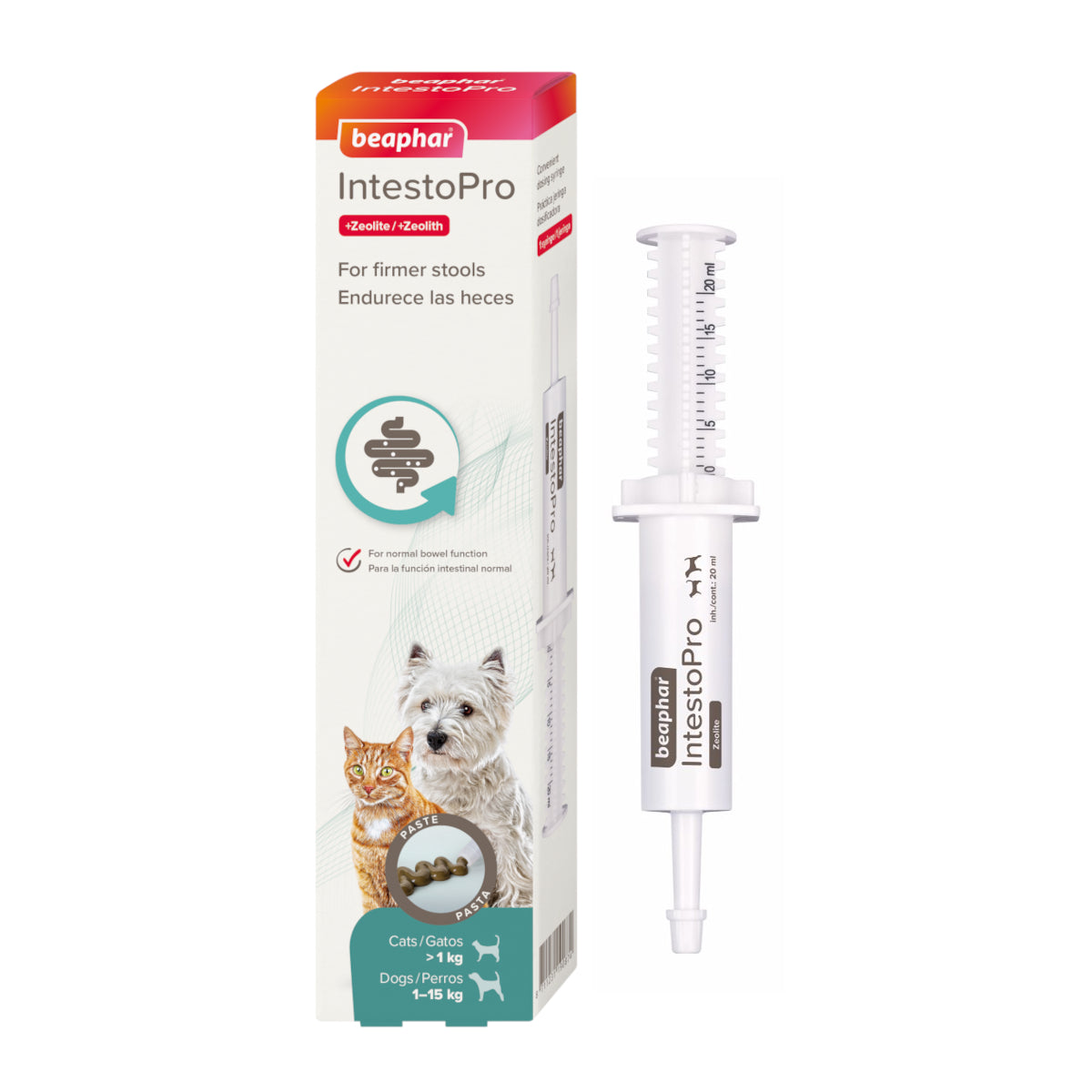 Beaphar IntestoPro Paste 20ml Digestion Relief for Cats & Small Dogs