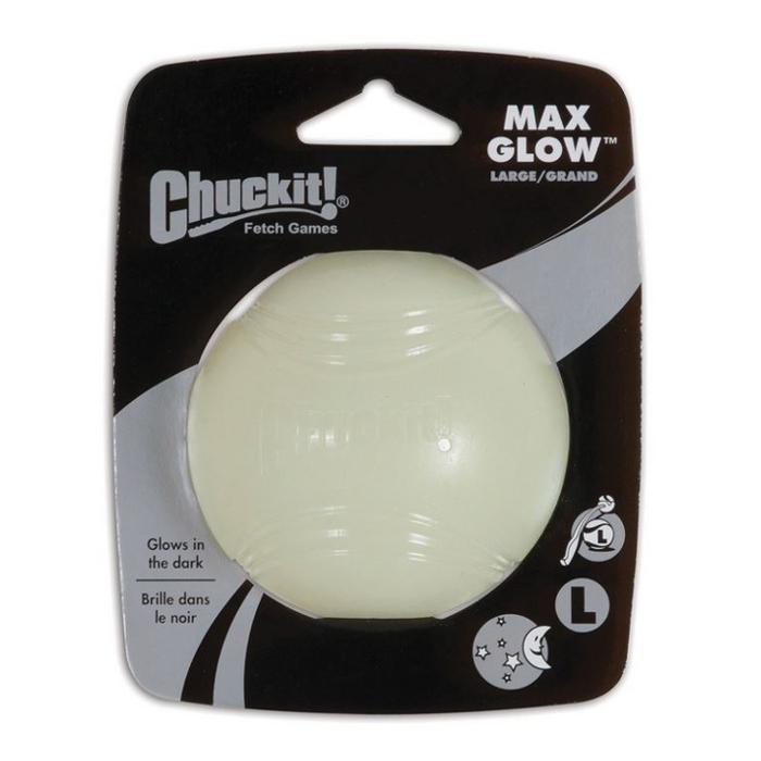 Chuckit Max Glow Rubber Fetch Balls 5 Sizes