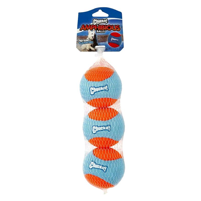 Chuckit! Amphibious Balls Water Dog Toys Pack of 3