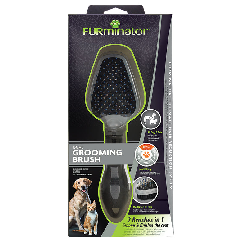 FURminator Dog & Cat Dual Grooming Brush