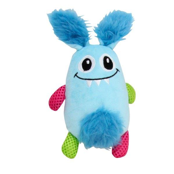 Pawise Vivid Life Plush Small Dog & Puppy Toy Little Monster Sky Blue
